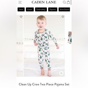 Clean up crew trash truck pajama set